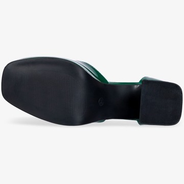 ЖЕНСКИЕ РАСКРАШЕННЫЕ ТУФЛИ НА БЛОЧНОМ КАБЛУКЕ С РЕМЕСКОМ ВОКРУГ лодыжки, размер 39