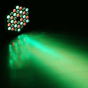 Сценический светильник RGB 24 Вт, 36 светодиодов с ИК-пультом дистанционного управления