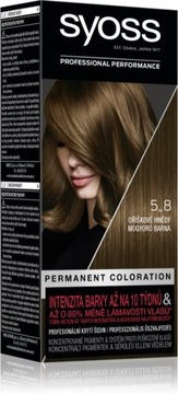 Syoss Permanent Coloration Farba trwale koloryzująca 5-8 orzechowy brąz