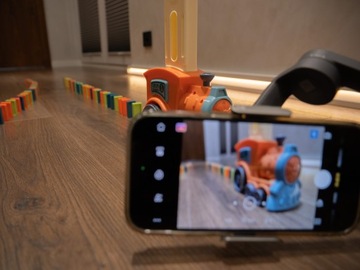 ИНТЕРАКТИВНОЕ РАЗМЕЩЕНИЕ БЛОКОВ ДОМИНО В ПОЕЗДЕ СВЕТОДИОДНЫЙ ЗВУК ЛИНИИ ПОЕЗДА