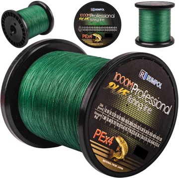 PLECIONKA 1000m 0,12 mm 8,40 kg Szczupak Zielona