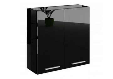 Szafka łazienkowa wisząca W10 100 cm czarny mat