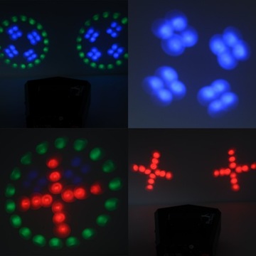 Светодиодный RGB-прожектор с двойным эффектом Moonflower DMX