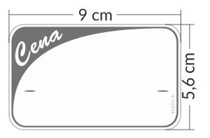 ЦЕННИКИ ПЛАСТИКОВЫЕ М1 90х56мм 10шт ЗЕЛЕНЫЕ