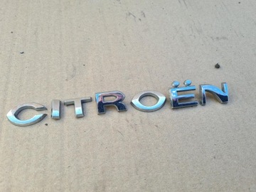 ZNAK LOGO ZNAKY CITROEN C2 ZADNÍ KRYT KUFRU