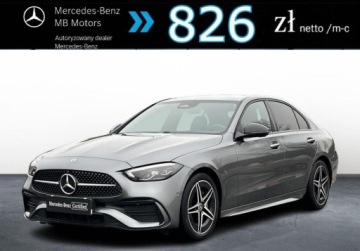 Mercedes Klasa C W206 Limuzyna 1.5 180 170KM 2025 Mercedes-Benz Klasa C SalonPL AMG CarPlay Android Martwe Pole Kamera ASO V