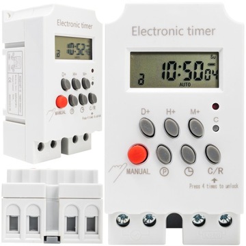 PROGRAMATOR CZASOWY WŁĄCZNIK WYŁĄCZNIK TIMER LCD