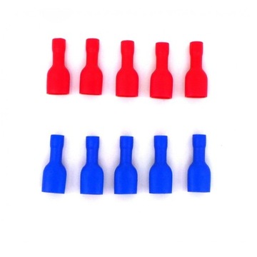 Гнездовой плоский разъем 6,6 мм, полная изоляция, 10 шт.