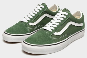 VANS OLD SKOOL TRAMPKI ZIELONE ZE SKÓRĄ 40,5 S7A