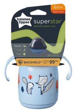 Tommee Tippee Кружка с ручками Superstar 300мл 6м