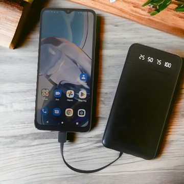 Powerbank 10000 мАч POWER BANK с фонариком, microUSB, USB-C, USBx2