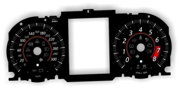 Jaguar F-Type od 2016 Tarcze Licznika Zamiennik