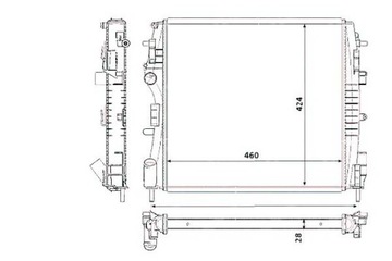 CHLADIČ MOTORU NRF 8200384071 123165 RT2399