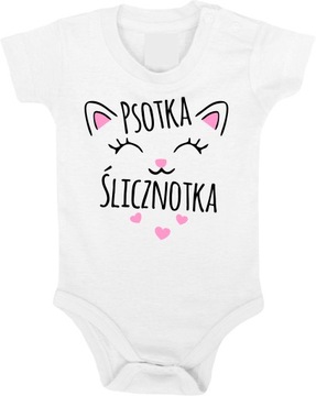 AlleOkazja Body dziecięce nadruk Psotka Ślicznotka