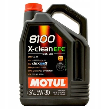 Olej silnikowy Motul 8100 X-Clean EFE 5 l 5W-30+ GRATIS