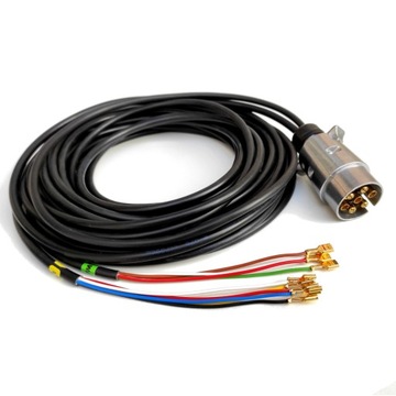 Gotowa WIĄZKA przyczepy 7PIN przewody KABLE 8m 1mm