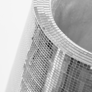 Гламурный зеркальный вазон с крышкой для гостиной XXL 003