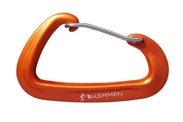 Karabińczyk Ultralight 21g 12kN BUSHMEN orange