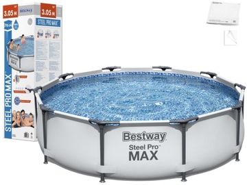 BASEN OGRODOWY STELAŻOWY 305x76 BESTWAY ZESTAW 4w1