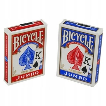 Karty do Pokera Gry BICYCLE JUMBO Oryginalne TANIO