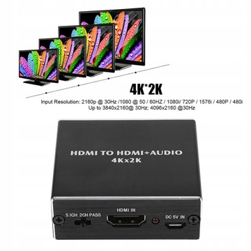HDMI TO HDMI + SPDIF АУДИО 4K 2K ЭКСТРАКТОР