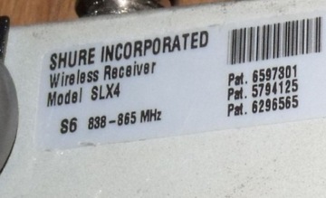 Микропорт Shure SLX1 и приемник SLX4
