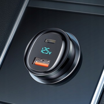 АВТОМОБИЛЬНОЕ ЗАРЯДНОЕ УСТРОЙСТВО MCDODO USB/USB-C PD 95 Вт с ЖК-дисплеем