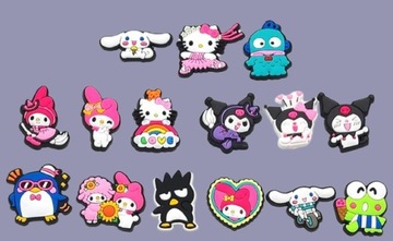 PINY PRZYPINKI DO BUTÓW CROCS WPINKI Hello Kitty Kuromi 15 sztuk nr 5