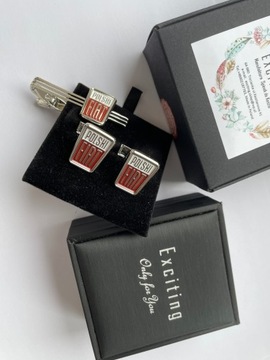 Spinki do mankietów EXC Mapa Mapy Świata dla podróżnika Globus Kula Ziemska