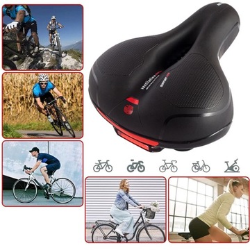 СЕДЛО ДЛЯ СПОРТИВНОГО ВЕЛОСИПЕДА УДОБНОЕ МЯГКОЕ СЕДЛО АНТИШОКОВАЯ ВЕНТИЛЯЦИЯ