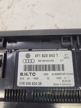 ПАНЕЛЬ КЛИМАТ-КОНТРОЛЯ AUDI A6 C6 4F1820043T
