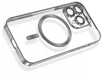 МЕТАЛЛИЧЕСКИЙ КОРПУС MAGSAFE HOUSE FOR iPhone 15 Pro CASE СЕРЕБРЯНЫЙ СЕРЕБРЯНЫЙ