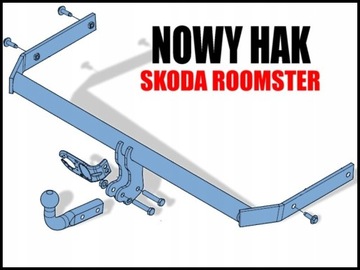 ORIGINÁLNÍ NOVÝ ZAŘÍZENÍ(HÁK) TÁŽNÝ SKODA ROOMSTER HÁK