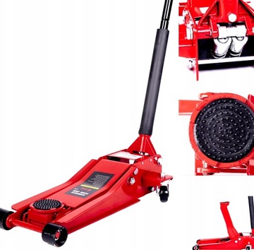 PODNOŚNIK NISKOPROFILOWY ŻABA 4T 2-TŁOK GUMA NISKI