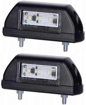 LAMPA OŚWIETLENIA TABLICY REJESTRACYJNEJ ZESTAW 2 SZT LAMPKI PODŚWIETLENIA