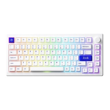 Akko MOD 007B PC Blue on White Bezprzewodowa Klawiatura Mechaniczna RGB LED