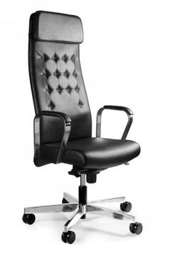 Gabinetowy fotel krzesło Ares ekoskóra ergonomia