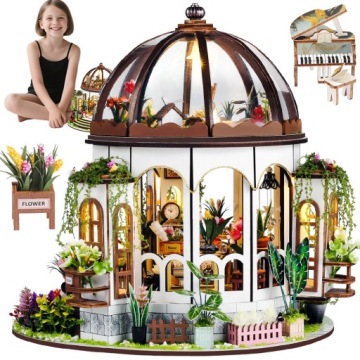 Miniaturní Domeček Skleník Diy Osvětlení Dárek Pro Hobby Uživatele Dárek