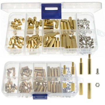 НАБОР ВИНТОВ И РАСПОРОК M3 120 ШТ 10 RODZ БОЛЬШОЙ ЯЩИК 6-20