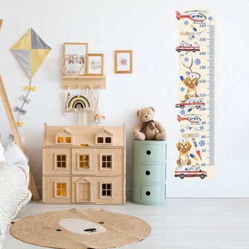 Наклейка на стену скорой помощи с диаграммой роста, скорая помощь - бежевый