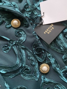 A108 ZARA КУРТКА ЛИМИТИРОВАННАЯ КУРТКА ИЗУМРУДНОЕ ПАЛЬТО - M