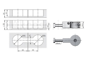 РАЗЪЕМ К НАСТОЛЬНОМУ ВИНТУ L-150