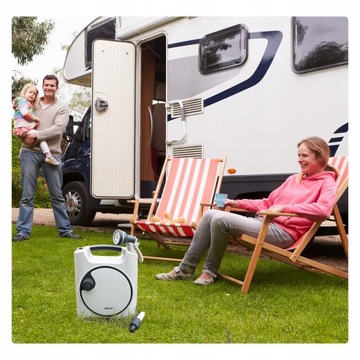 Катушечный садовый шланг HEVA 10м+2м с разбрызгивателем + водяной пистолет