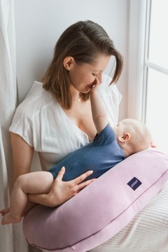 Подушка для кормления Poofi Organic Peony с круассанами