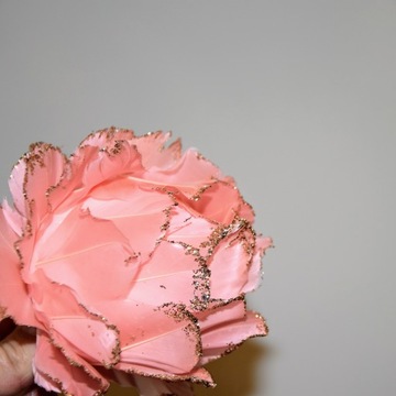 ПОДВЕСНОЙ ЦВЕТОК ПЕРО РОЗОВЫЙ маленький 10х8/18см