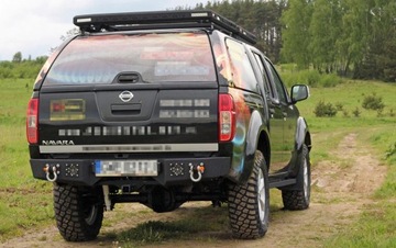 Стальной задний бампер Nissan Navara D40 05-14