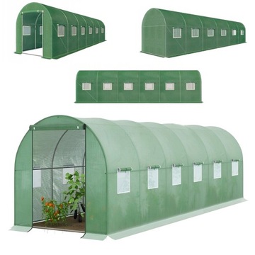 TUNEL FOLIOWY OGRODOWY SZKLARNIA 6x3m FOLIA 18m2 PROFIL 19x0,5mm OCYNK