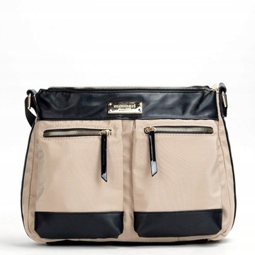 TOREBKA LISTONOSZKA MONNARI MATERIAŁOWA BAG0990-M15 BEŻOWA