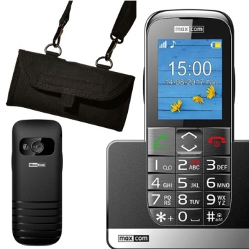 НОВЫЙ ТЕЛЕФОН ДЛЯ ПОЖИЛЫХ MAXCOM MM720 БОЛЬШИЕ КЛАВИШИ, ШРИФТ SOS + КРЫШКА