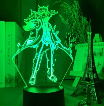 3D светодиодная USB-лампа НАРУТО УЗУМАКИ АНИМАНГА ПИЛОТ